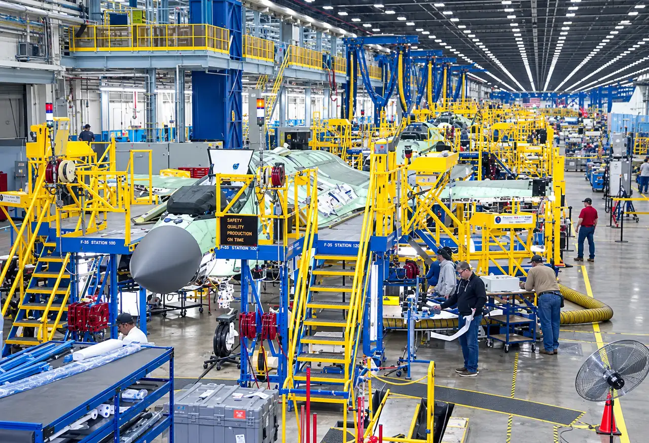 Aircraft assembly area - Innovize Solutions newsroom