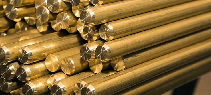 Brass round bars in stock lengths