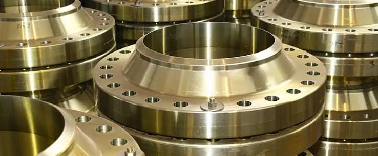 Brass weld-neck flanges