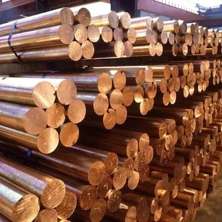 Stacked bronze round bar for marine hardware and bearings
