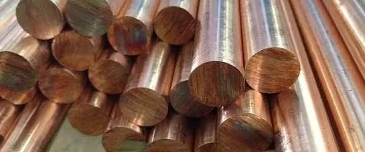 Copper round rod ends for machining and fabrication