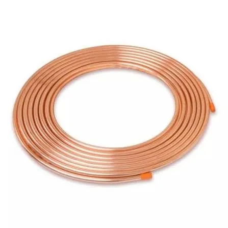 Copper tube coil for copper and nickel-alloy tube supply