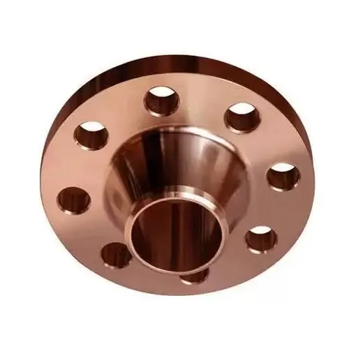 Copper weld-neck flange