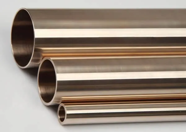 Copper-nickel pipes in cut lengths