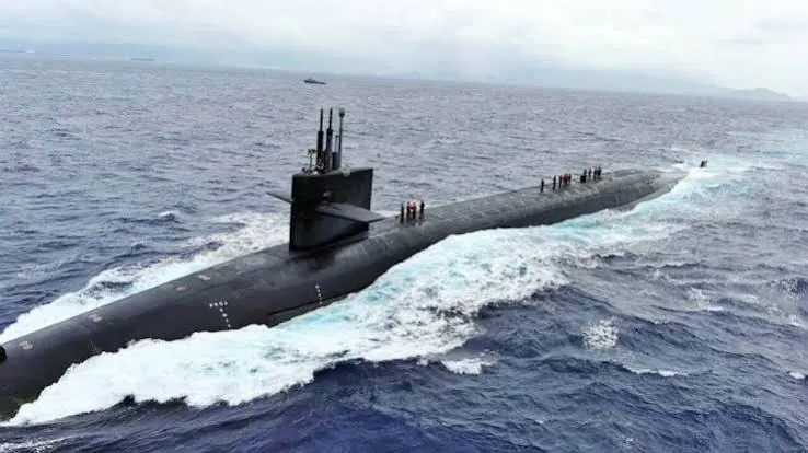 Submarine underway - copper-nickel and specialty alloys for naval seawater systems